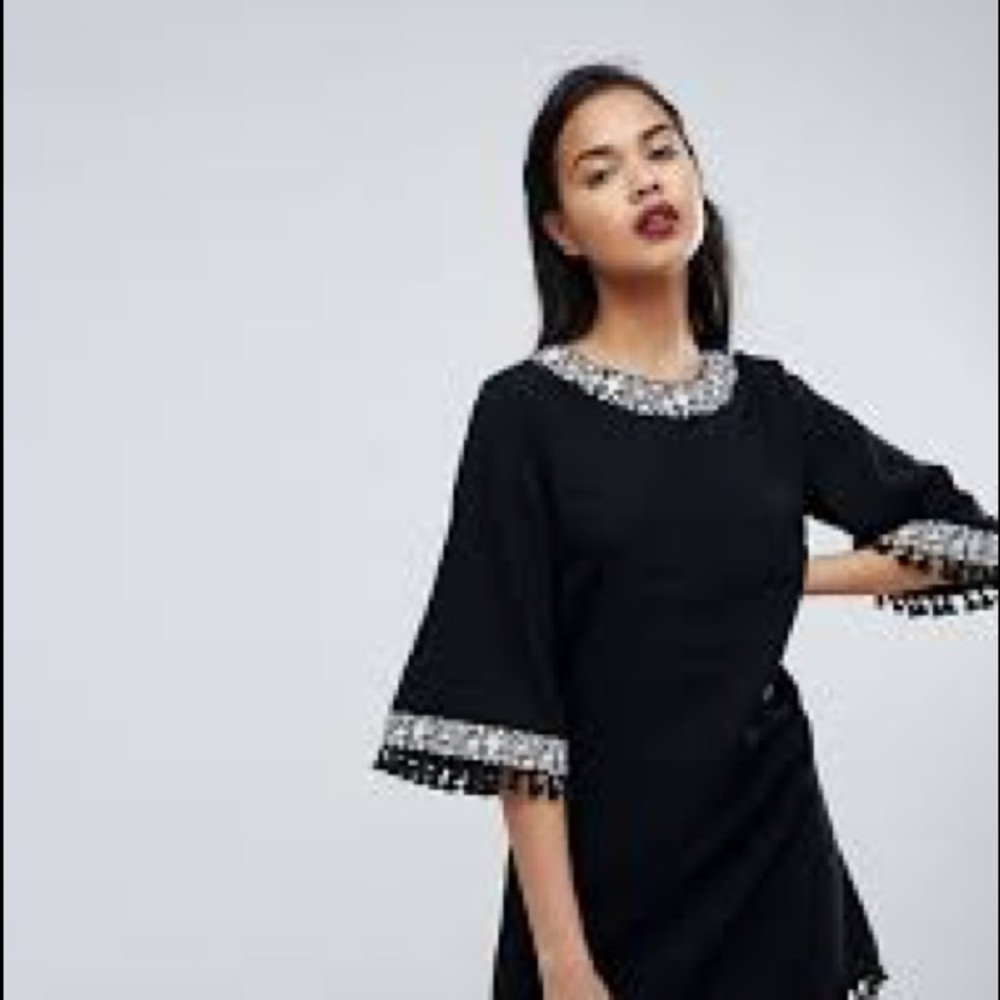 Fringe Shift Dress